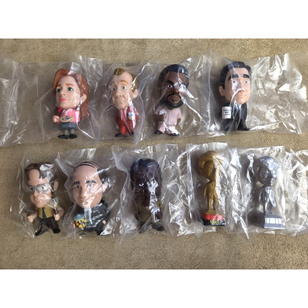 The Office "World's Best Boss" Series 1 Mini Figures. Lot of 9, Phatmojo 2019